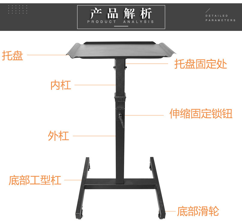 投影機移動推車產(chǎn)品構(gòu)成解析